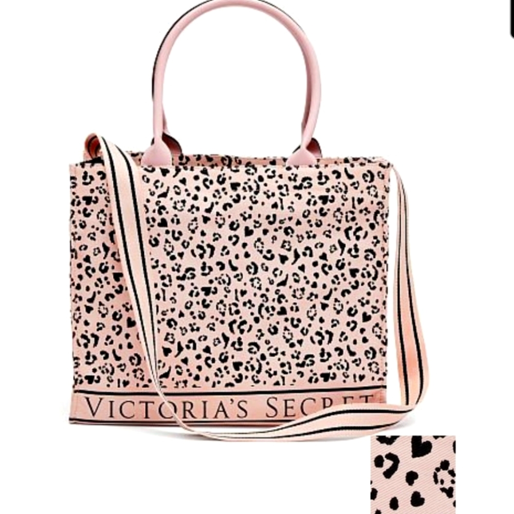 Victoria's Secret Leopard Logo Tote